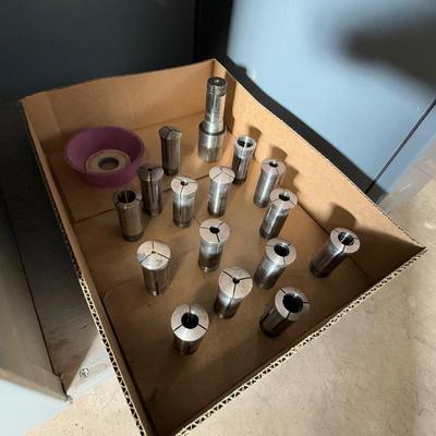 Cuttermaster Model FCG-30 Milling Machine & Cab + Box of Collets below 16