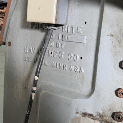Press-Rite Metal Power Press – No Model # found
