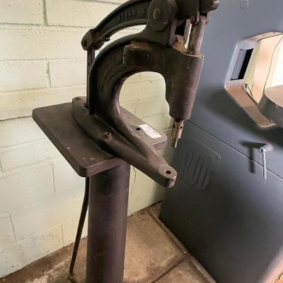 Vintage Foot Operated metal Punch Press