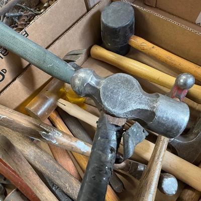 Sale Photo Thumbnail #777: all metal working hammers & mallets as shown