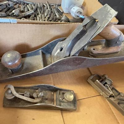 Box of 4 vintage Planers – hand planes
