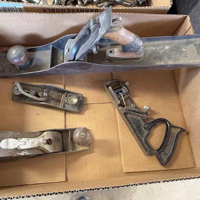 Box of 4 vintage Planers – hand planes