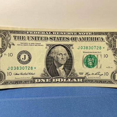 SERIES 2006 ***STAR*** FRN UNCIRCULATED CONDITION J03830728* AS PICTURED. FREE DOMESTIC SHIPPING.