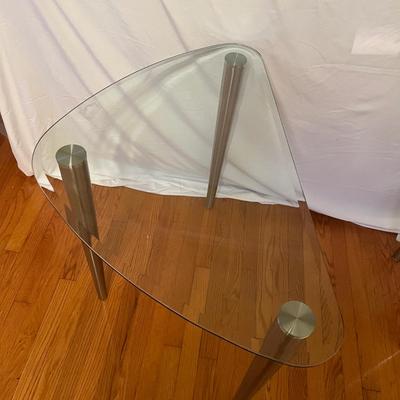 Three Beveled Glass Top Tables (PB-MG)
