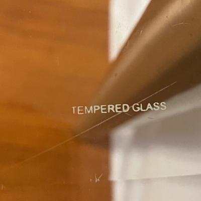 Three Beveled Glass Top Tables (PB-MG)