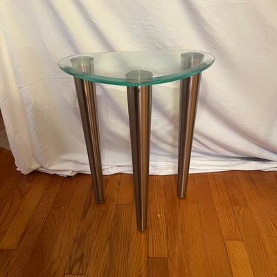 Three Beveled Glass Top Tables (PB-MG)