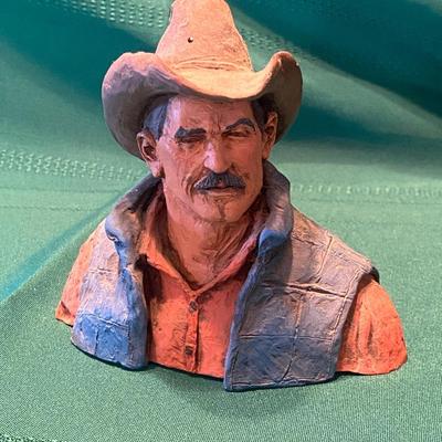 MICHAEL GARMIN COWBOY FIGURINE