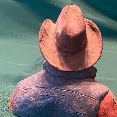 MICHAEL GARMIN COWBOY FIGURINE