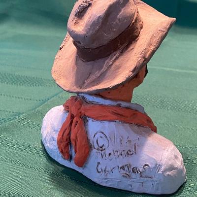 MICHAEL GARMIN COWBOY FIGURINE
