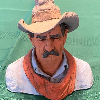 MICHAEL GARMIN COWBOY FIGURINE