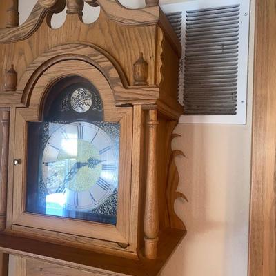 WORKING TRIPLE CHIME TEMPUS FUGIT GRANDFATHER CLOCK HAND CRAFTED IN BOULDER, CO.