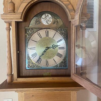 WORKING TRIPLE CHIME TEMPUS FUGIT GRANDFATHER CLOCK HAND CRAFTED IN BOULDER, CO.