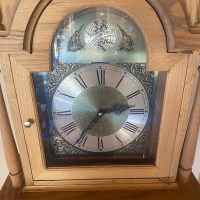 WORKING TRIPLE CHIME TEMPUS FUGIT GRANDFATHER CLOCK HAND CRAFTED IN BOULDER, CO.
