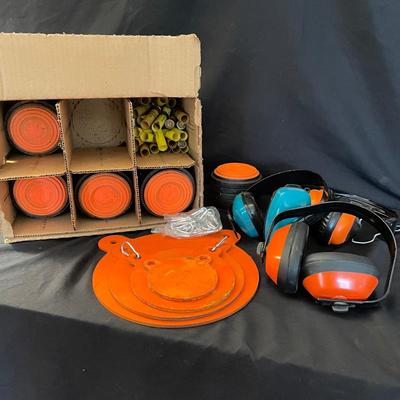 Remington Blue Rock Targets, Steel Targets and Ear Protectors (DR-SS)