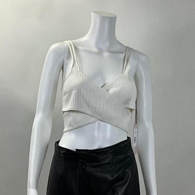 324 CUSHNIE ET OCHS Rayon Viscose Crossover Bra Top Size LG