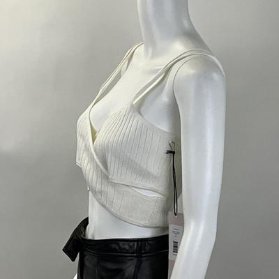 324 CUSHNIE ET OCHS Rayon Viscose Crossover Bra Top Size LG
