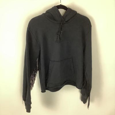 327 AMIRI Black Fringe Hoodie Size LG