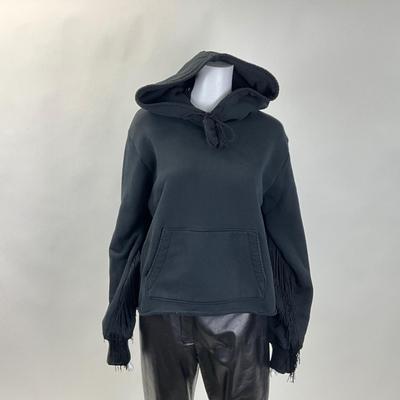 327 AMIRI Black Fringe Hoodie Size LG