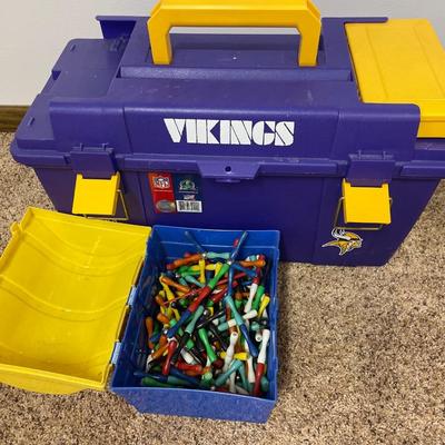 MN Vikings tool box with toys