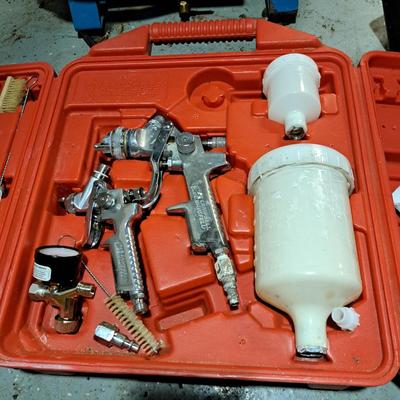 Makita Air Compressor & Campbell Hausfeld Spray Gun Kit (B1-SD)