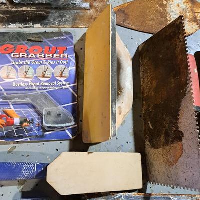 Large Bucket of Drywall & Grout Tools (B1-SD)
