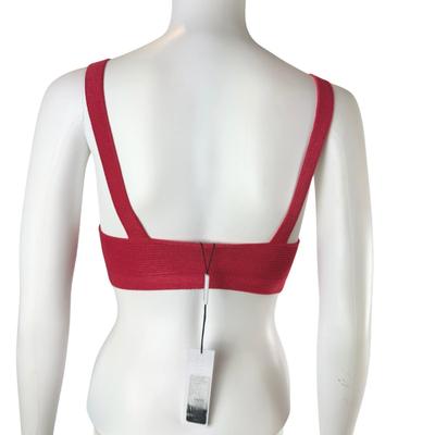 347 New CUSHNIE ET OCHS Red Crop Top Large