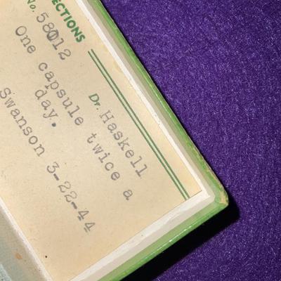 Vintage Pill Box 1944