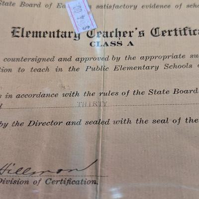 1930's 1940's Vintage Paper Memorabilia Asheville Henderson County Schools