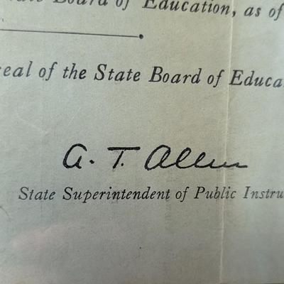 1930's 1940's Vintage Paper Memorabilia Asheville Henderson County Schools