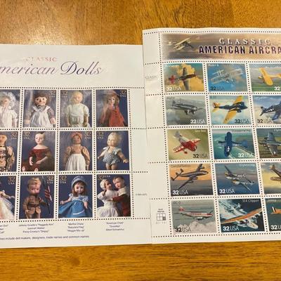 American Dolls & Classic Aircraft stamps
