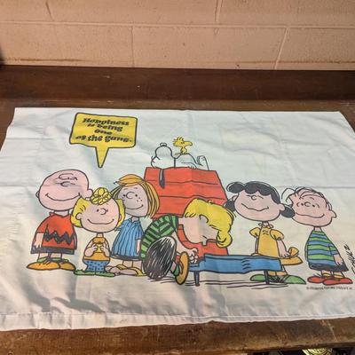 Charlie Brown Pillow Case & TV Guide