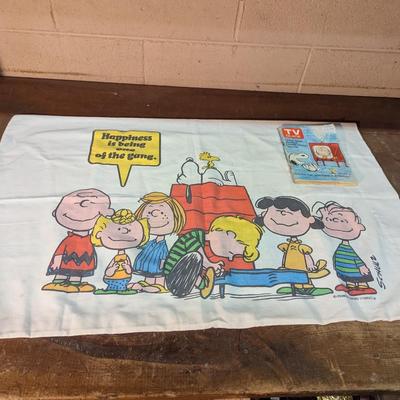 Charlie Brown Pillow Case & TV Guide