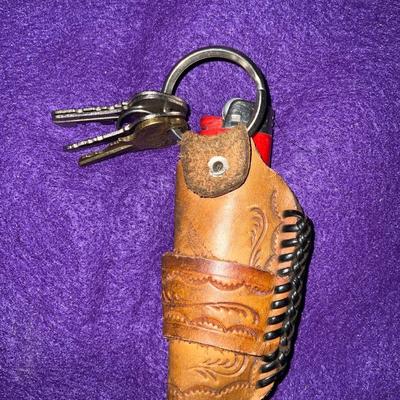 Vintage Bic Lighter leather holster