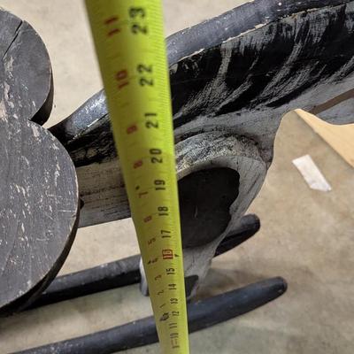 Vintage Wooden Rocking Horse