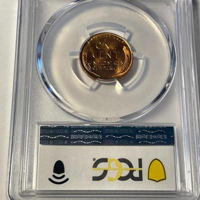 PCGS CERTIFIED 1958-D MS65 RED LINCOLN CENT FRESHLY GRADED. FREE DOMESTIC SHIPPING.