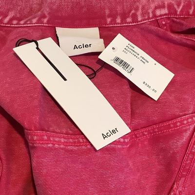 353 New ACLER Florence Pink Denim Crop Jacket