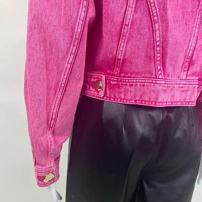 353 New ACLER Florence Pink Denim Crop Jacket