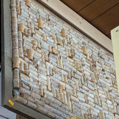 Framed Collection Of Decorative Wine Corks