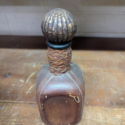 Made In Italy Wrapped Glass Decanter Bottle