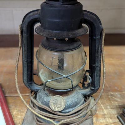 Grace Lopez Kitchen Picture Electric Dietz Glass Oil Lantern Brass Statue Of Liberty Vintage Bottles