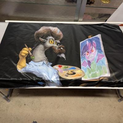 Dragon Figure Bob Ross Banner