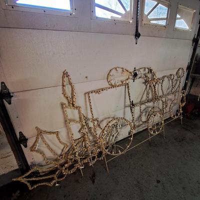 Five Large Whimsical Lighted Outdoor Christmas Decorations (B1-SD)