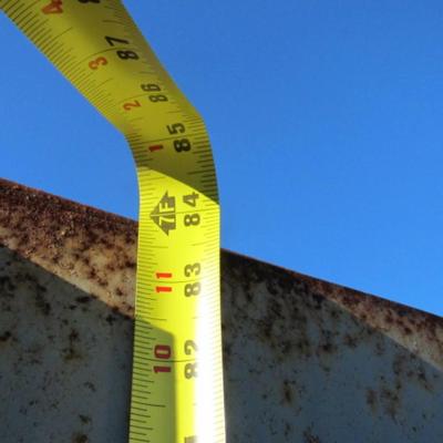 Outdoor Metal Shelf Approx 37 1/2" x 13" x 84"