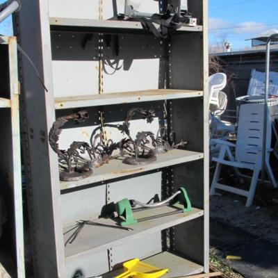 Outdoor Metal Shelf Approx 37 1/2" x 13" x 84"