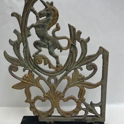 Cast Metal Decorative Artwork - Unicorn
