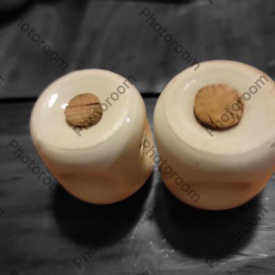 Standard ceramic salt and pepper shakers