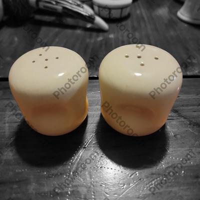 Standard ceramic salt and pepper shakers