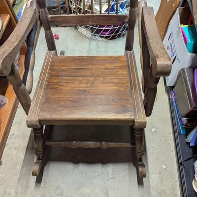 Vintage Wood Rocking Chair