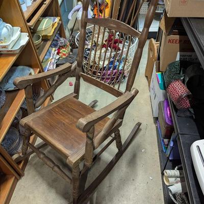 Vintage Wood Rocking Chair