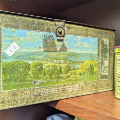 Vintage Tin Canisters & Cookie Jars